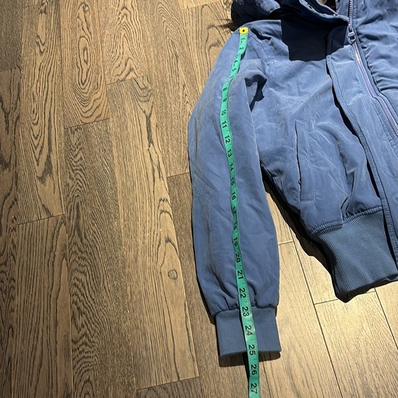 Bench Blue fur trim boy bomber puffer jacket Sz S - Picture 15 of 17